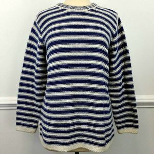 Orvis Tunic Striped Cotton Sweater